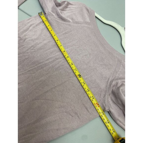 Lululemon Unity Drop Back Sweater Womens size 6  blush Knit Pullover Athleisure - Picture 11 of 13